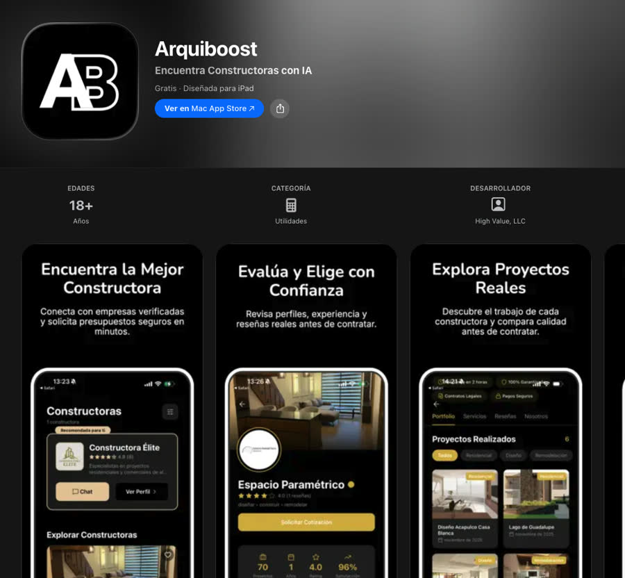 ArquiBoost, la app de Nicolás Sosa que conecta arquitectos y constructoras con proyectos de obra